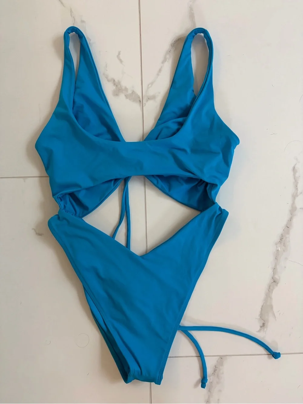 Frankie's Bikinis Emma Cheeky High Leg One Piece Medium